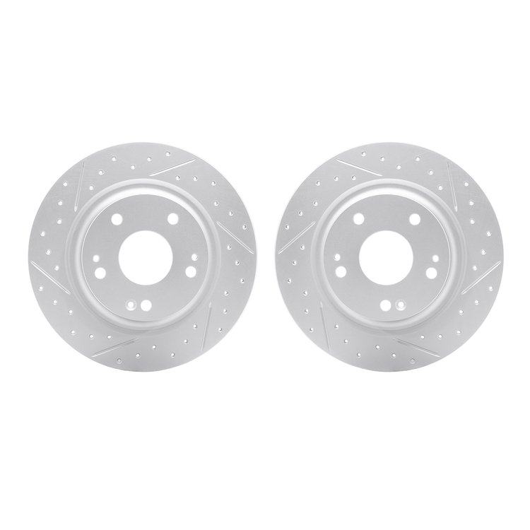 2002-59046 Geoperformance Drilled/Slotted Brake Rotors, 2017-2020 Acura/Honda, Position: Rear