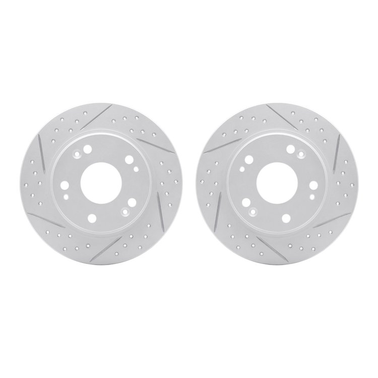 2002-59049 Geoperformance Drilled/Slotted Brake Rotors, 2011-2015 Acura/Honda, Position: Rear