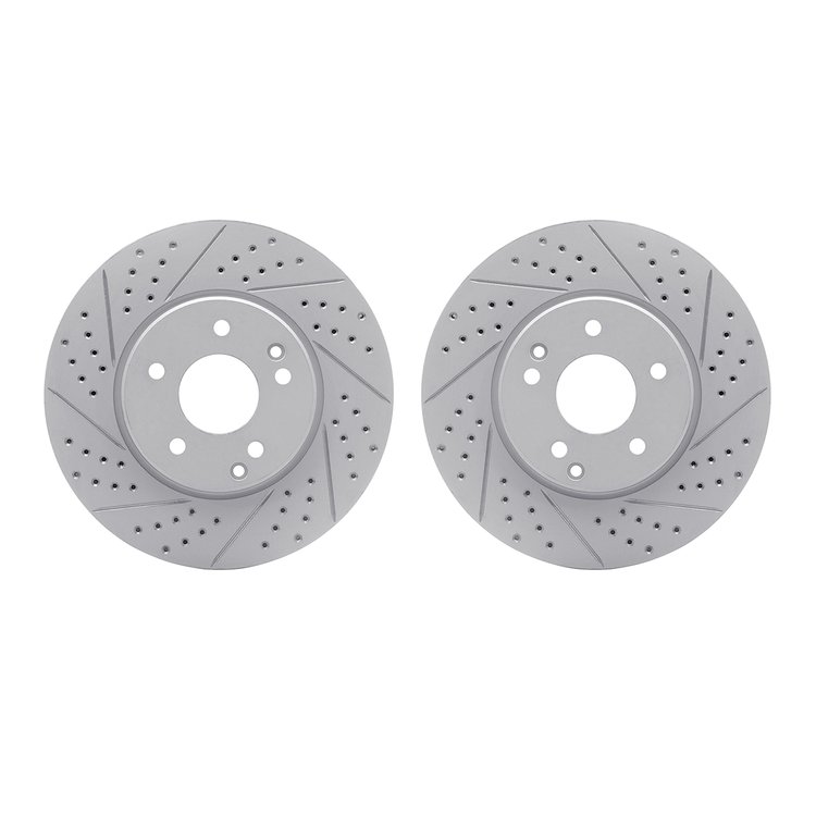 2002-63000 Geoperformance Drilled/Slotted Brake Rotors, 1996-2011 Multiple Makes/Models, Position: Front