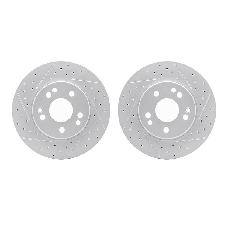 2002-63004 Geoperformance Drilled/Slotted Brake Rotors, 1984-1995 Mercedes-Benz, Position: Front
