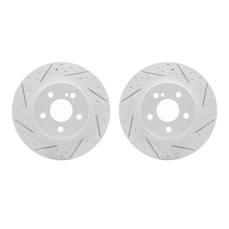 2002-63055 Geoperformance Drilled/Slotted Brake Rotors, 2008-2015 Mercedes-Benz, Position: Rear