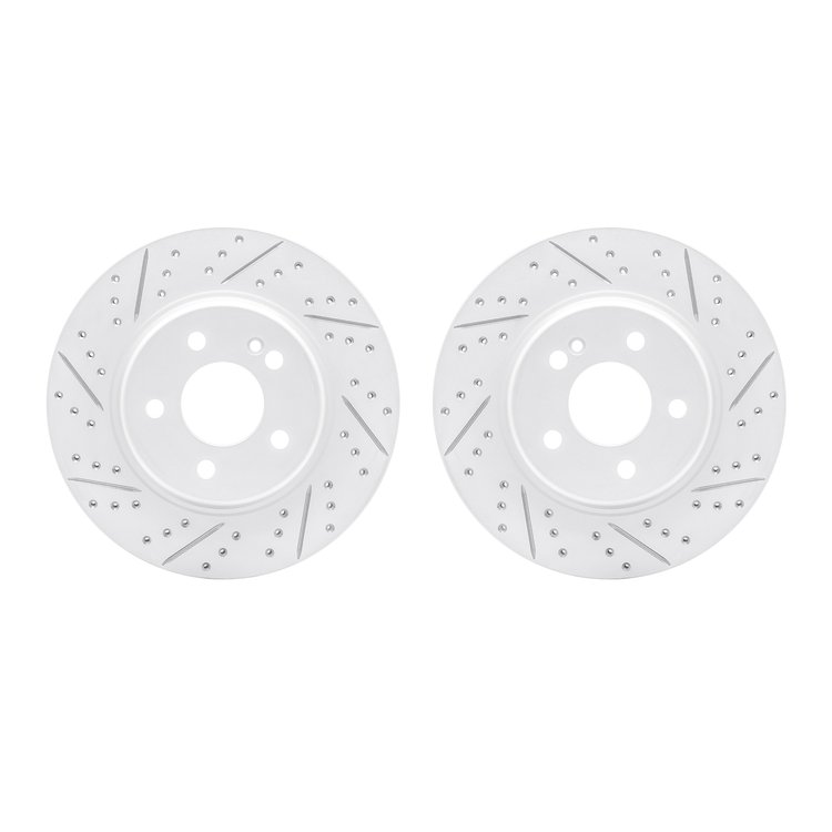 2002-63059 Geoperformance Drilled/Slotted Brake Rotors, Fits Select Mercedes-Benz, Position: Rear