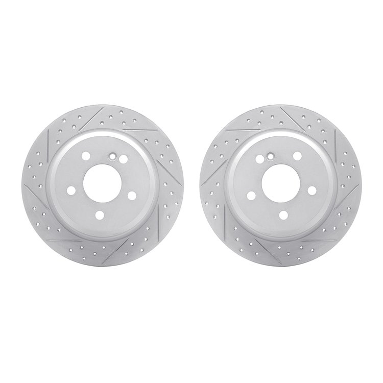 2002-63073 Geoperformance Drilled/Slotted Brake Rotors, 2003-2016 Mercedes-Benz, Position: Rear