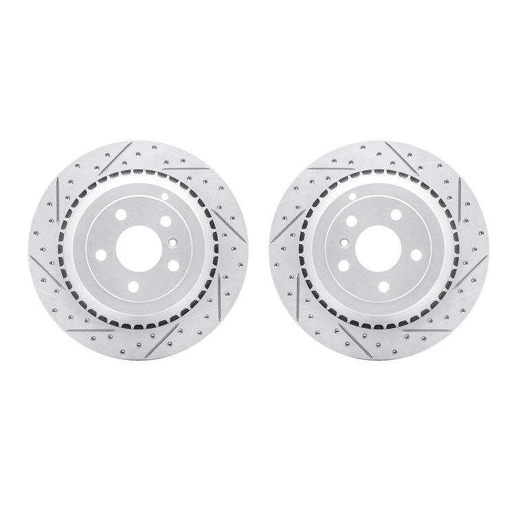 2002-63075 Geoperformance Drilled/Slotted Brake Rotors, 2006-2012 Mercedes-Benz, Position: Rear