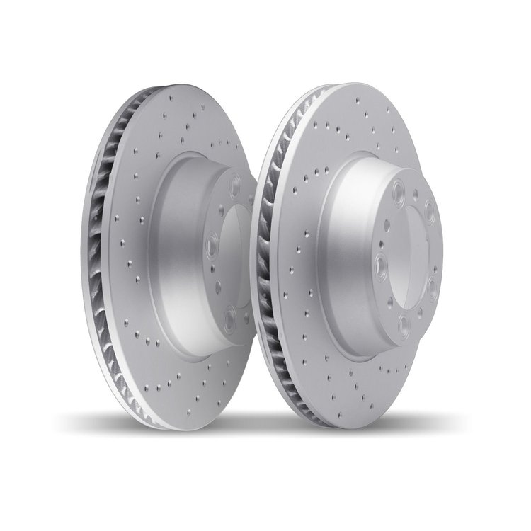 2002-63129 Geoperformance Drilled Brake Rotors, 2000-2006 Multiple Makes/Models, Position: Front