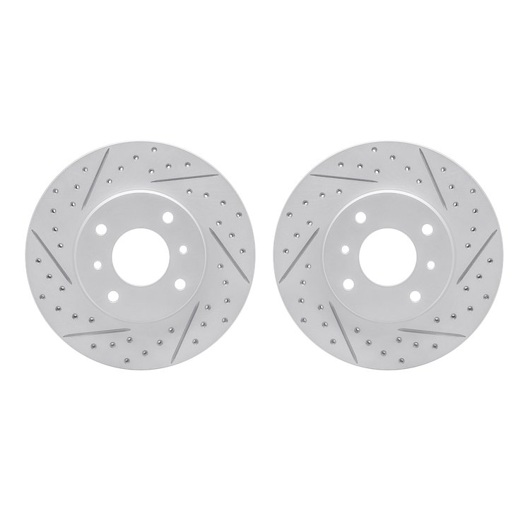 2002-67003 Geoperformance Drilled/Slotted Brake Rotors, 1993-2006 Infiniti/Nissan, Position: Front