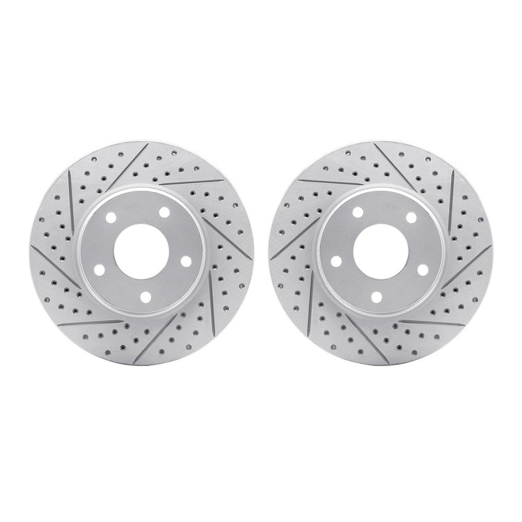 2002-67008 Geoperformance Drilled/Slotted Brake Rotors, 2002-2017 Infiniti/Nissan, Position: Front