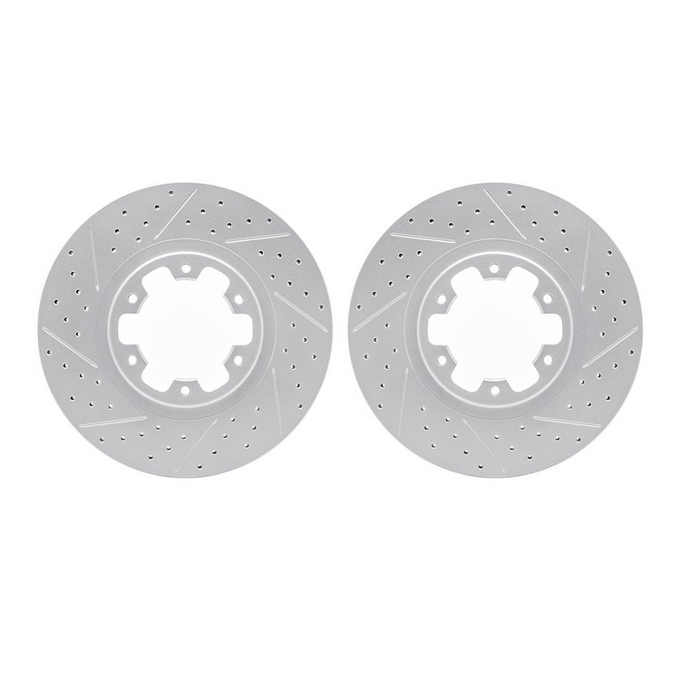 2002-67010 Geoperformance Drilled/Slotted Brake Rotors, 1998-2004 Infiniti/Nissan, Position: Front
