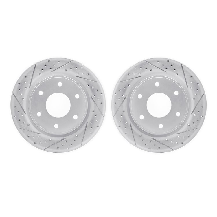 2002-67013 Geoperformance Drilled/Slotted Brake Rotors, 2005-2007 Infiniti/Nissan, Position: Front
