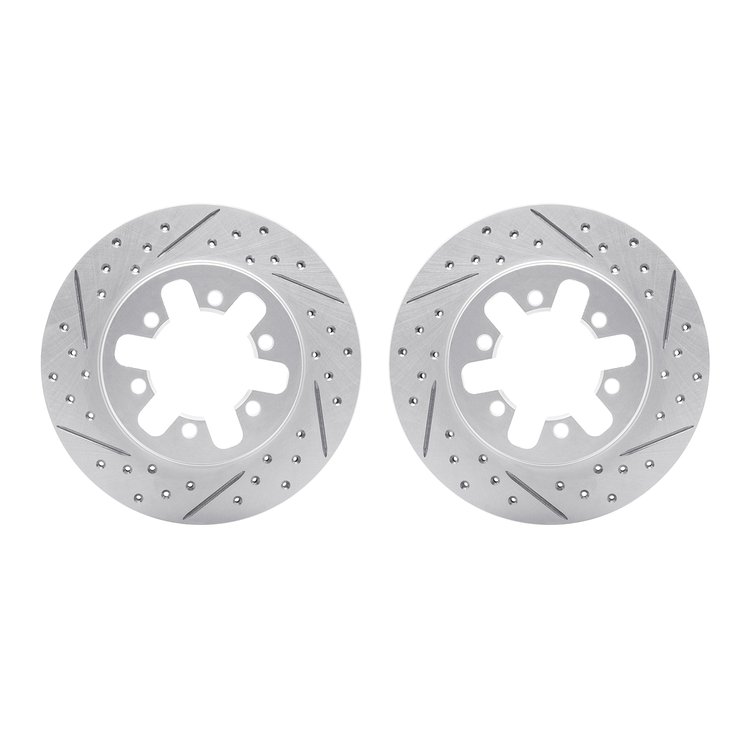 2002-67018 Geoperformance Drilled/Slotted Brake Rotors, 1985-1997 Infiniti/Nissan, Position: Front