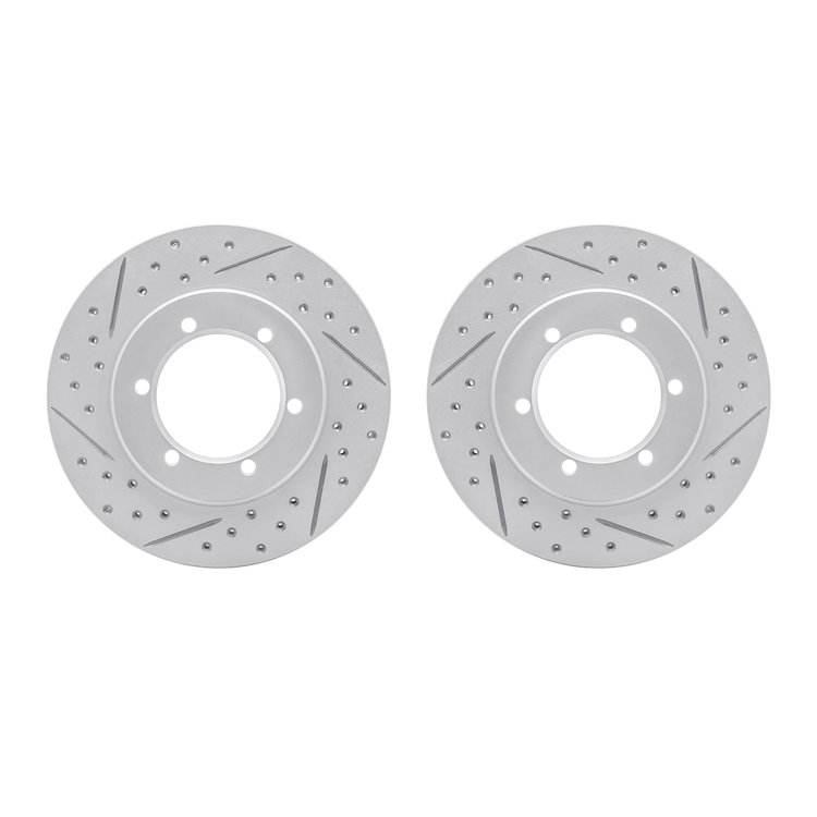 2002-67023 Geoperformance Drilled/Slotted Brake Rotors, 1998-2015 Infiniti/Nissan, Position: Front