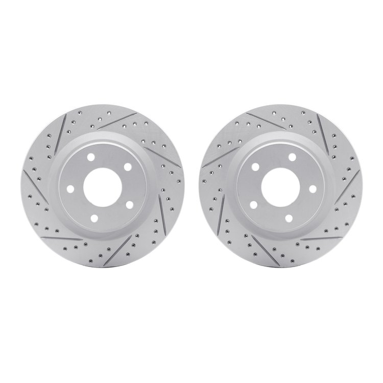 2002-67028 Geoperformance Drilled/Slotted Brake Rotors, 2011-2019 Infiniti/Nissan, Position: Front