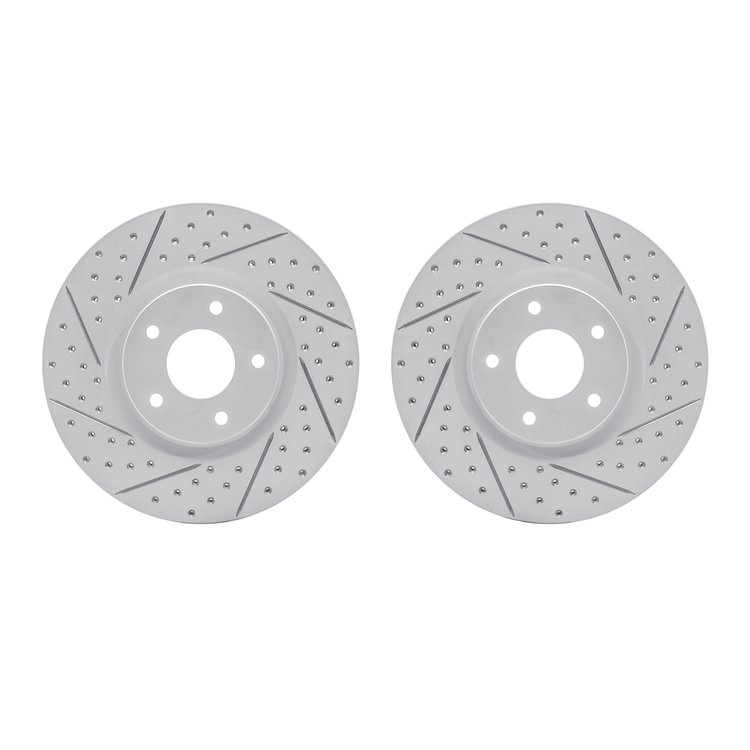 2002-67029 Geoperformance Drilled/Slotted Brake Rotors, 2007-2017 Multiple Makes/Models, Position: Front