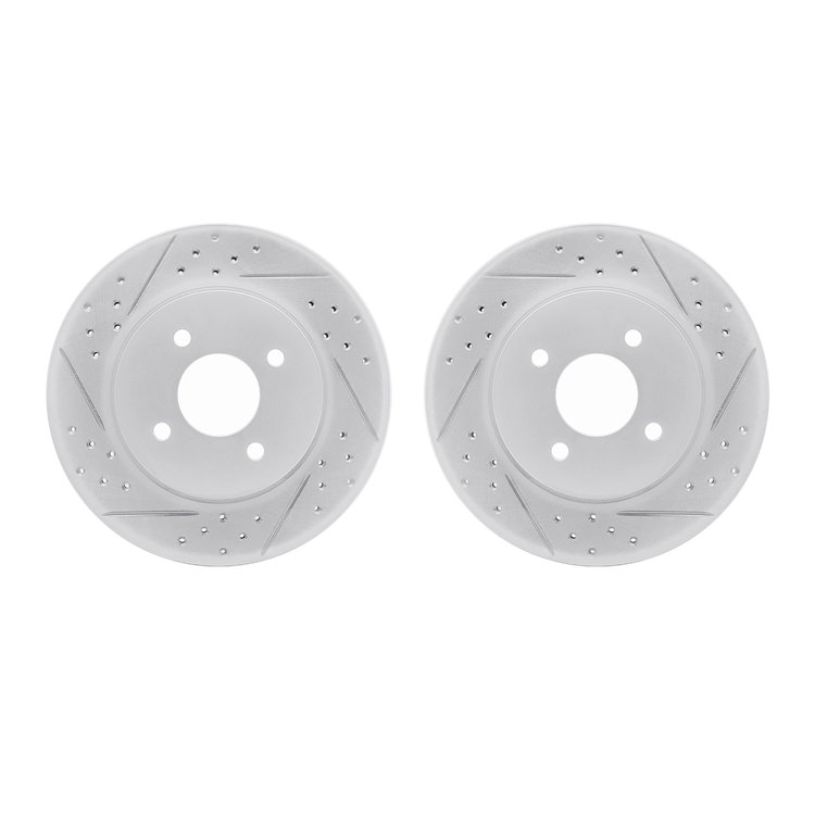 2002-67032 Geoperformance Drilled/Slotted Brake Rotors, 2012-2019 Infiniti/Nissan, Position: Front
