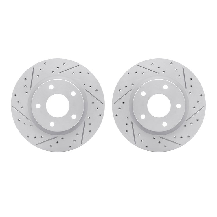 2002-67039 Geoperformance Drilled/Slotted Brake Rotors, 2013-2019 Infiniti/Nissan, Position: Front