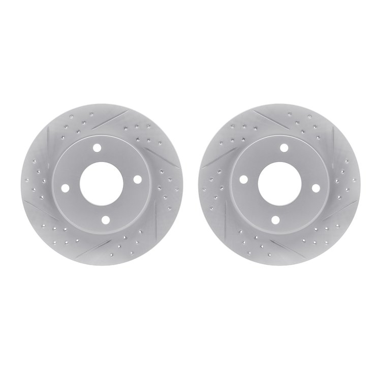 2002-67041 Geoperformance Drilled/Slotted Brake Rotors, 2007-2017 Infiniti/Nissan, Position: Front