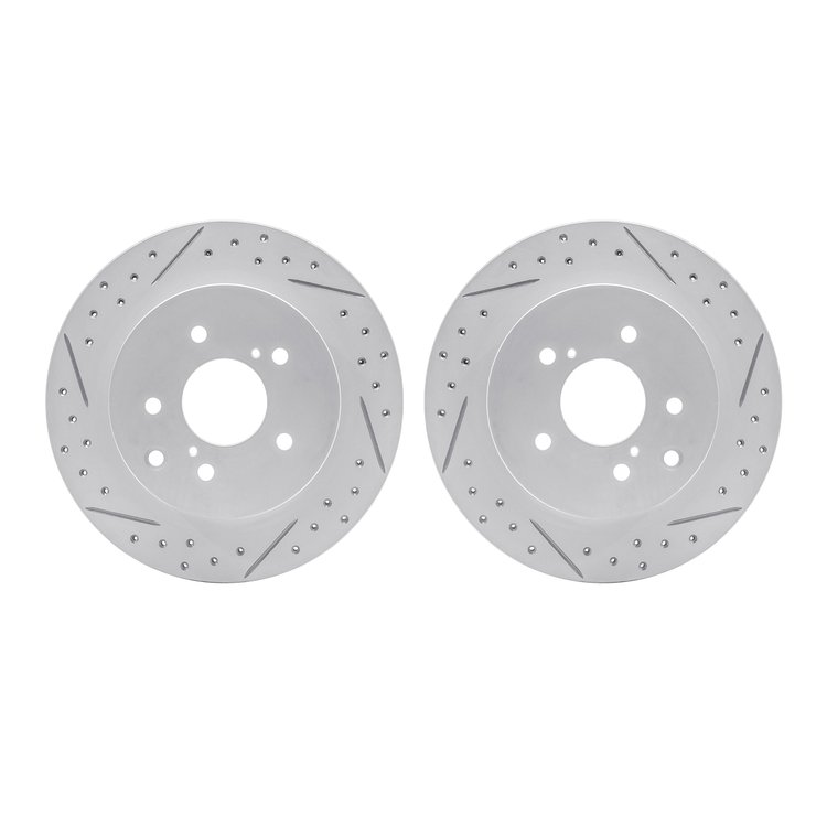 2002-67051 Geoperformance Drilled/Slotted Brake Rotors, 1989-1996 Infiniti/Nissan, Position: Rear