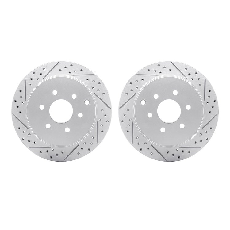 2002-67058 Geoperformance Drilled/Slotted Brake Rotors, 2005-2012 Infiniti/Nissan, Position: Rear