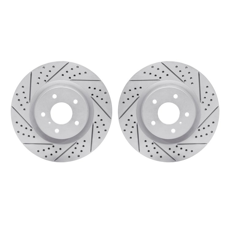 2002-68003 Geoperformance Drilled/Slotted Brake Rotors, 2003-2008 Infiniti/Nissan, Position: Front