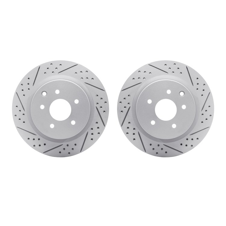 2002-68008 Geoperformance Drilled/Slotted Brake Rotors, 2003-2008 Infiniti/Nissan, Position: Rear