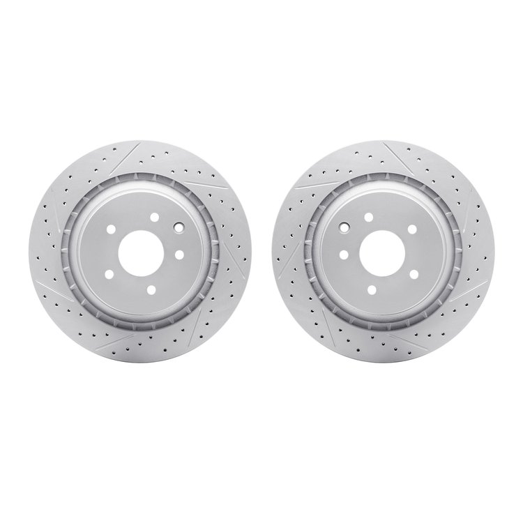 2002-68010 Geoperformance Drilled/Slotted Brake Rotors, 2008-2020 Infiniti/Nissan, Position: Rear