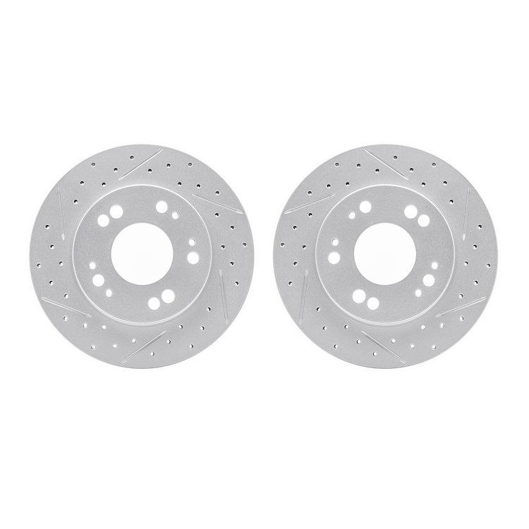 2002-72001 Geoperformance Drilled/Slotted Brake Rotors, 1990-2005 Multiple Makes/Models, Position: Front