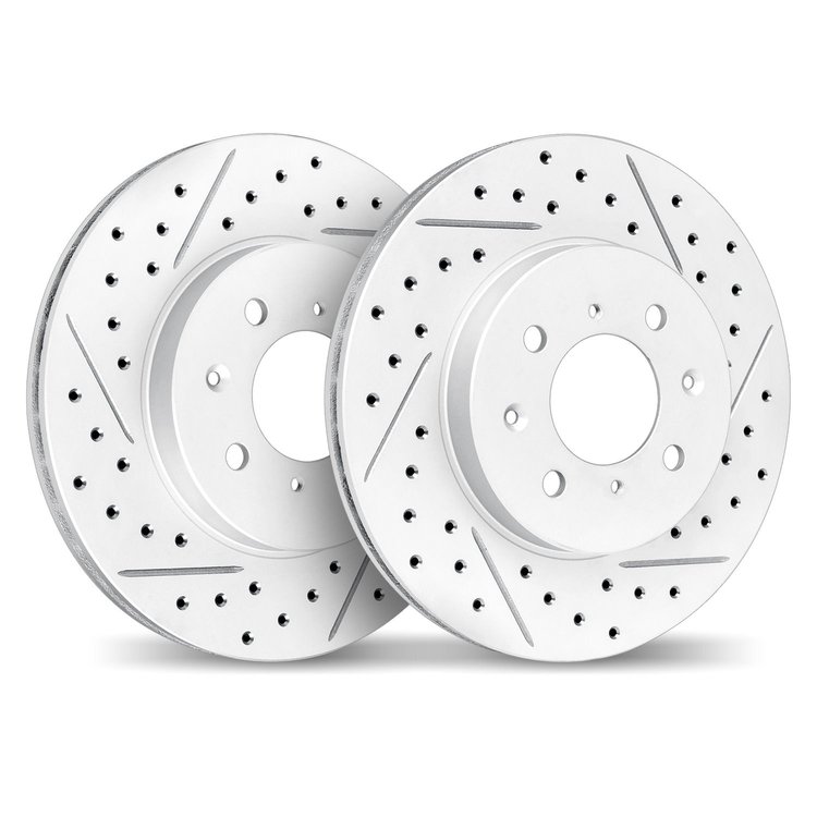 2002-72003 Geoperformance Drilled/Slotted Brake Rotors, Fits Select Multiple Makes/Models, Position: Front
