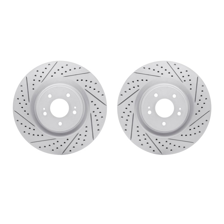 2002-72014 Geoperformance Drilled/Slotted Brake Rotors, 2008-2015 Mitsubishi, Position: Front