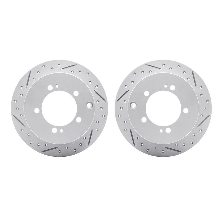 2002-72019 Geoperformance Drilled/Slotted Brake Rotors, 1994-2007 Multiple Makes/Models, Position: Rear