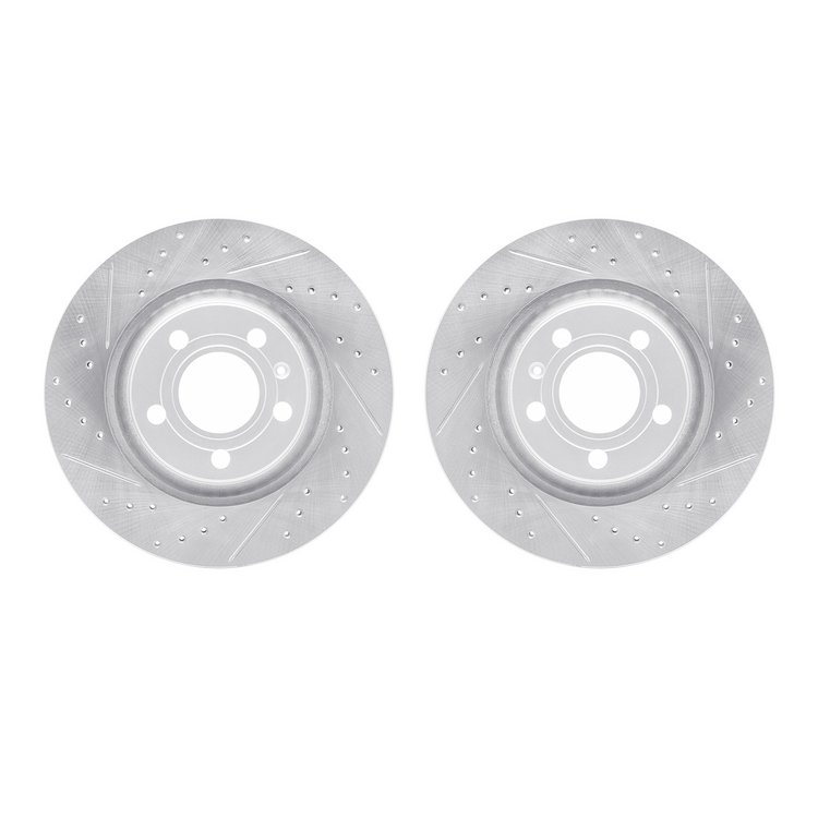 2002-73046 Geoperformance Drilled/Slotted Brake Rotors, 2004-2009 Audi/Volkswagen, Position: Rear