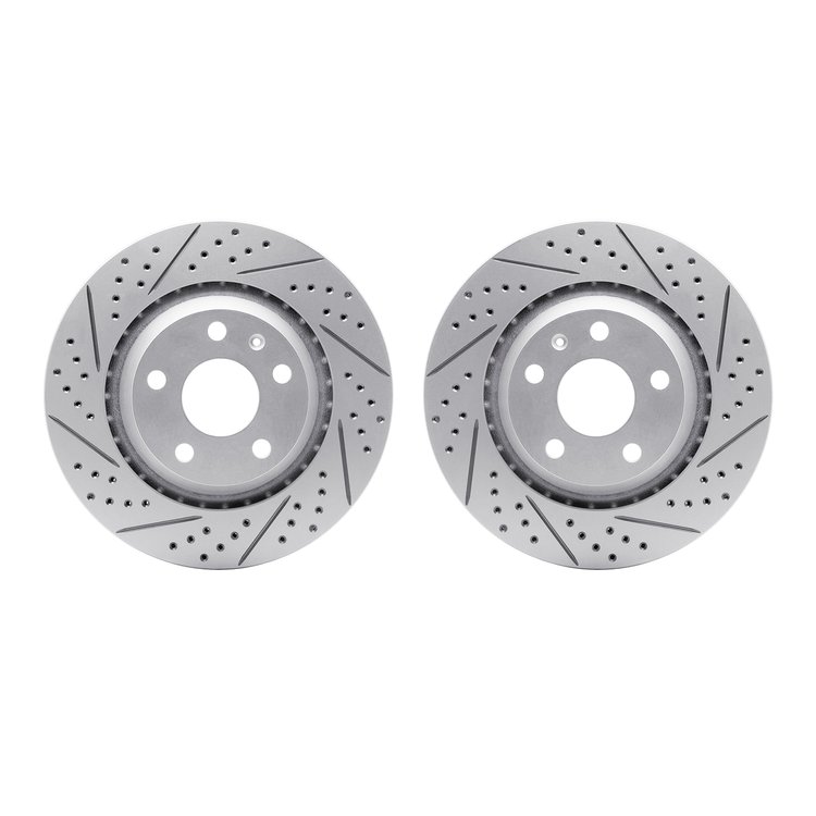 2002-73050 Geoperformance Drilled/Slotted Brake Rotors, 2008-2015 Audi/Volkswagen, Position: Rear