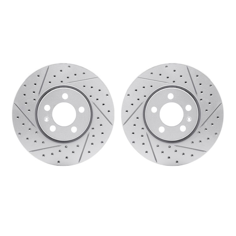 2002-74000 Geoperformance Drilled/Slotted Brake Rotors, 1998-2018 Audi/Volkswagen, Position: Front