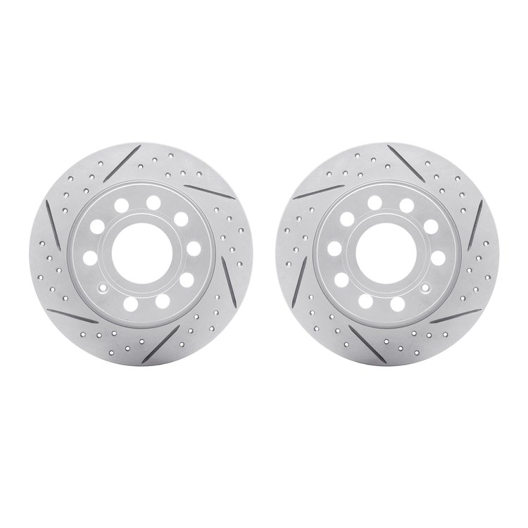 2002-74023 Geoperformance Drilled/Slotted Brake Rotors, 2010-2019 Audi/Volkswagen, Position: Rear