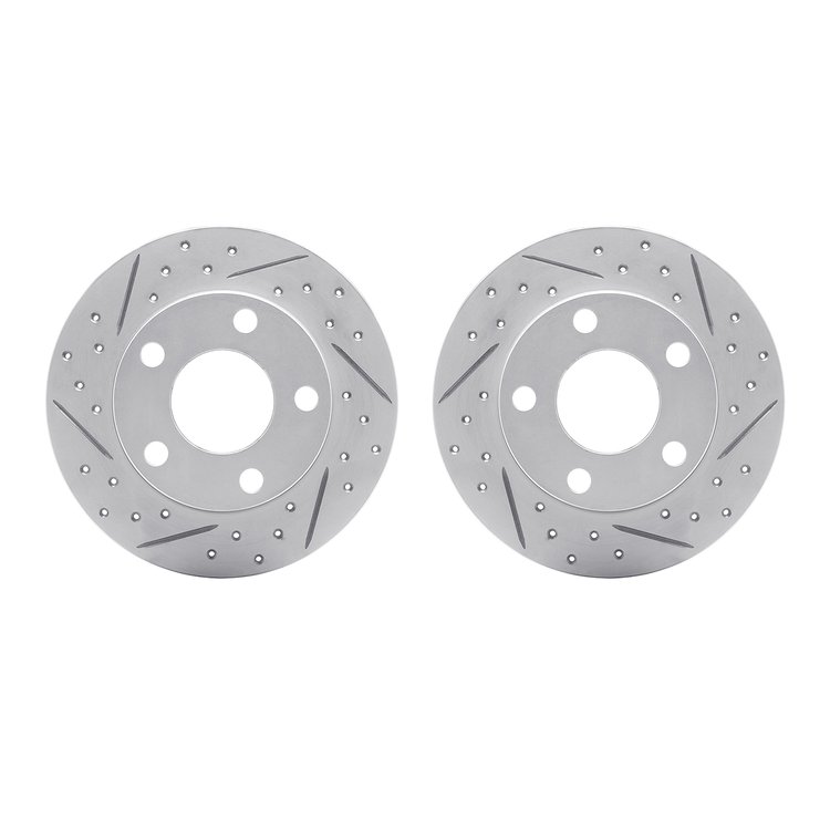 2002-74025 Geoperformance Drilled/Slotted Brake Rotors, 1996-2005 Audi/Volkswagen, Position: Rear