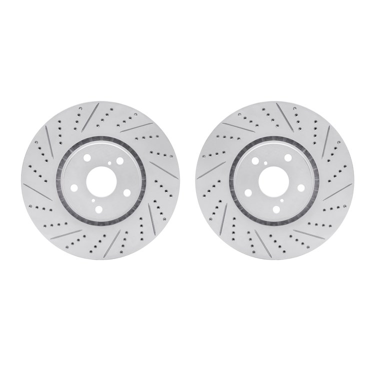 2002-75004 Geoperformance Drilled/Slotted Brake Rotors, 2007-2011 Lexus/Toyota/Scion, Position: Front