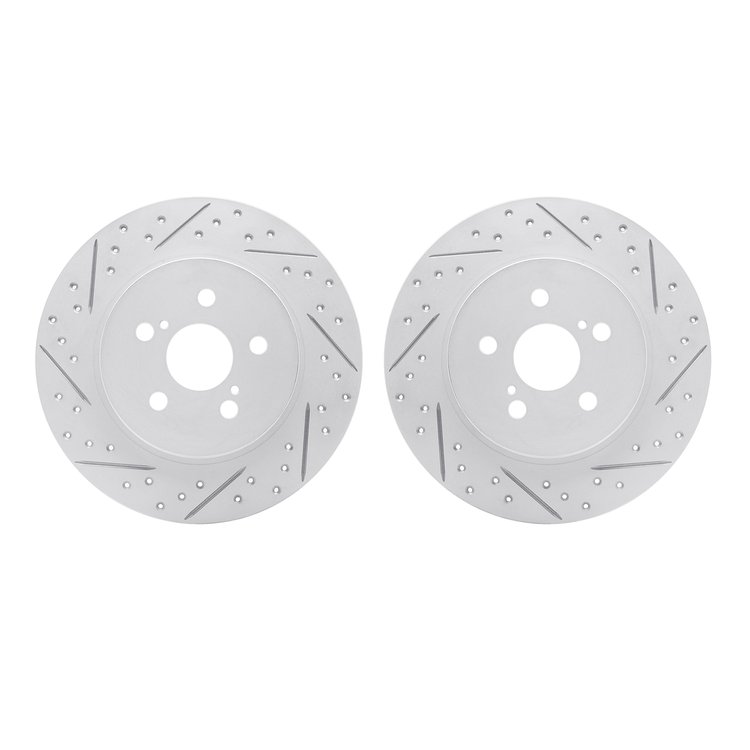 2002-75015 Geoperformance Drilled/Slotted Brake Rotors, 2011-2017 Lexus/Toyota/Scion, Position: Rear