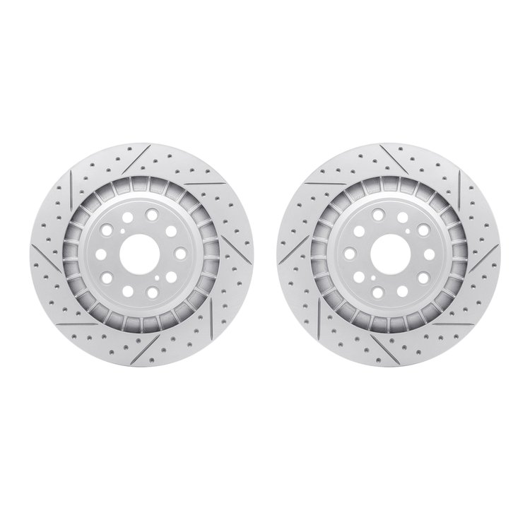 2002-75022 Geoperformance Drilled/Slotted Brake Rotors, Fits Select Lexus/Toyota/Scion, Position: Rear