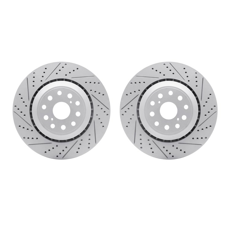2002-75024 Geoperformance Drilled/Slotted Brake Rotors, 2007-2021 Lexus/Toyota/Scion, Position: Rear