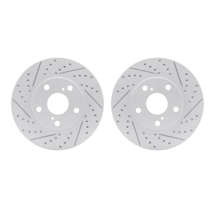 2002-76002 Geoperformance Drilled/Slotted Brake Rotors, 1992-2006 Lexus/Toyota/Scion, Position: Front