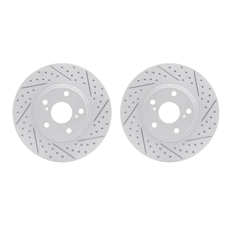 2002-76004 Geoperformance Drilled/Slotted Brake Rotors, 1999-2007 Lexus/Toyota/Scion, Position: Front