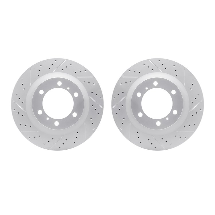 2002-76007 Geoperformance Drilled/Slotted Brake Rotors, Fits Select Lexus/Toyota/Scion, Position: Front
