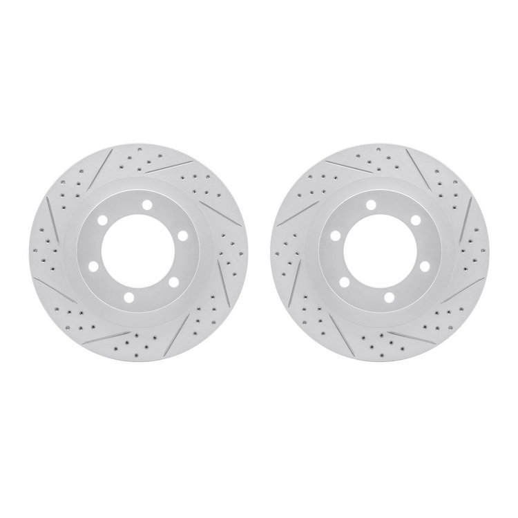 2002-76008 Geoperformance Drilled/Slotted Brake Rotors, 2003-2009 Lexus/Toyota/Scion, Position: Front