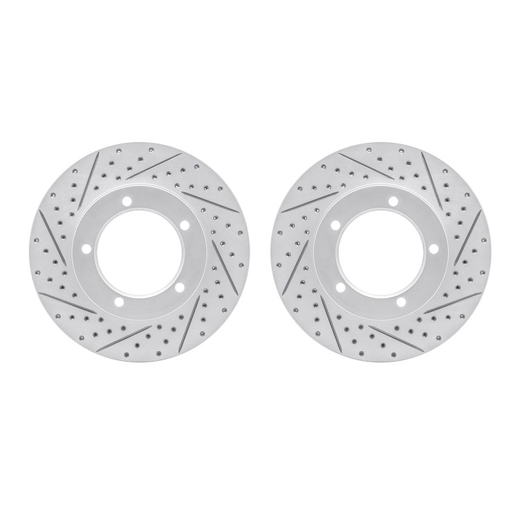 2002-76010 Geoperformance Drilled/Slotted Brake Rotors, 1998-2007 Lexus/Toyota/Scion, Position: Front
