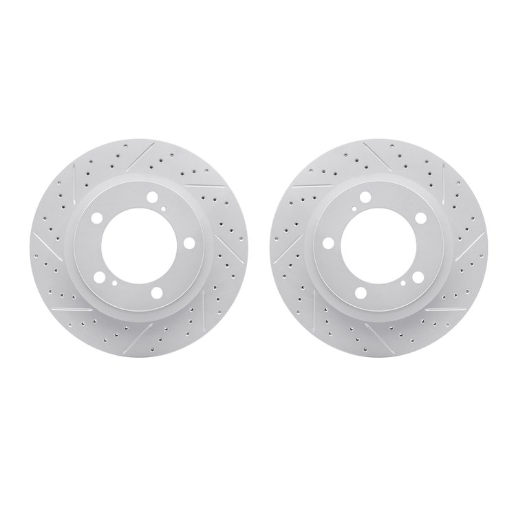 2002-76011 Geoperformance Drilled/Slotted Brake Rotors, 2008-2021 Lexus/Toyota/Scion, Position: Front