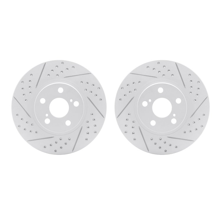 2002-76015 Geoperformance Drilled/Slotted Brake Rotors, 2000-2010 Multiple Makes/Models, Position: Front