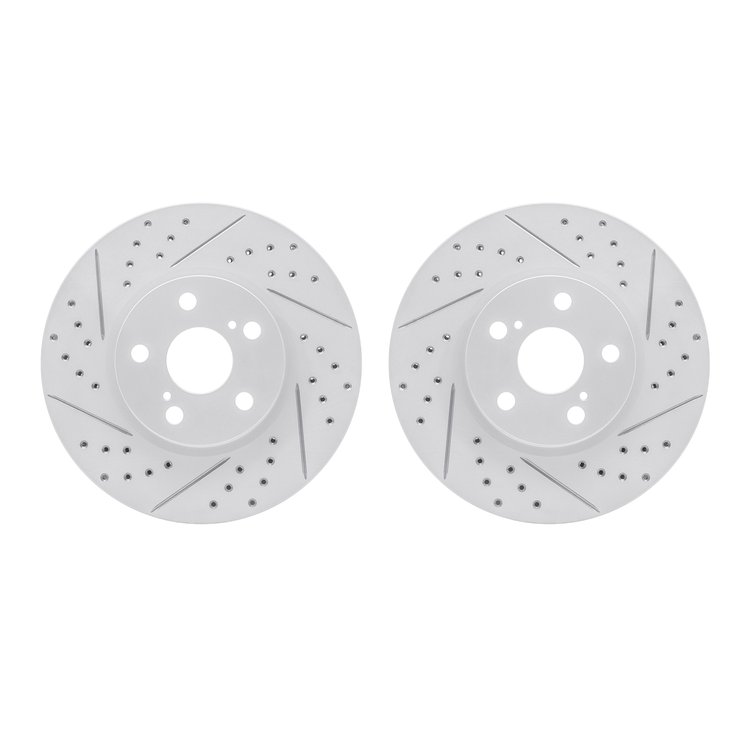 2002-76016 Geoperformance Drilled/Slotted Brake Rotors, 2008-2019 Multiple Makes/Models, Position: Front