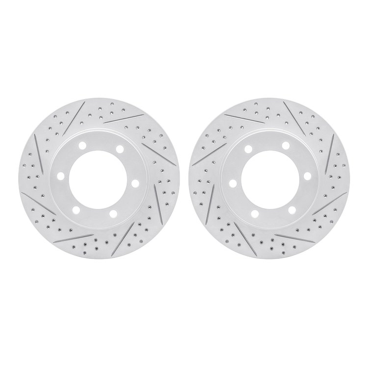 2002-76020 Geoperformance Drilled/Slotted Brake Rotors, 1995-2004 Lexus/Toyota/Scion, Position: Front
