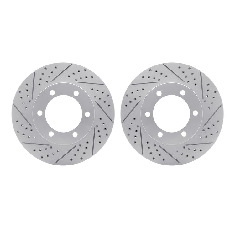 2002-76033 Geoperformance Drilled/Slotted Brake Rotors, 2000-2007 Lexus/Toyota/Scion, Position: Front