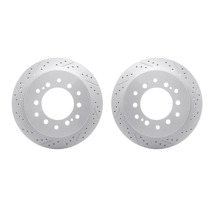 2002-76046 Geoperformance Drilled/Slotted Brake Rotors, 2001-2009 Lexus/Toyota/Scion, Position: Rear