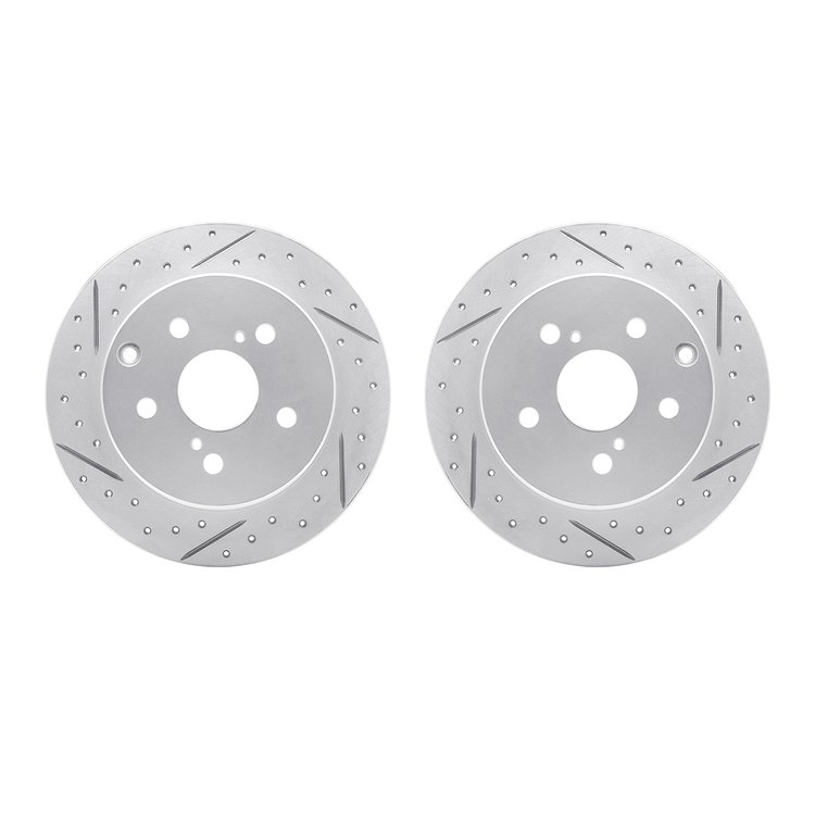 2002-76047 Geoperformance Drilled/Slotted Brake Rotors, 2006-2018 Lexus/Toyota/Scion, Position: Rear